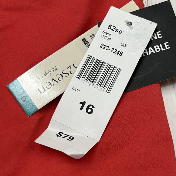 52Seven Sundress Womens 16 Pink Smocked Ruffle Strap Midi Summer Preppy Boho - Picture 10 of 10